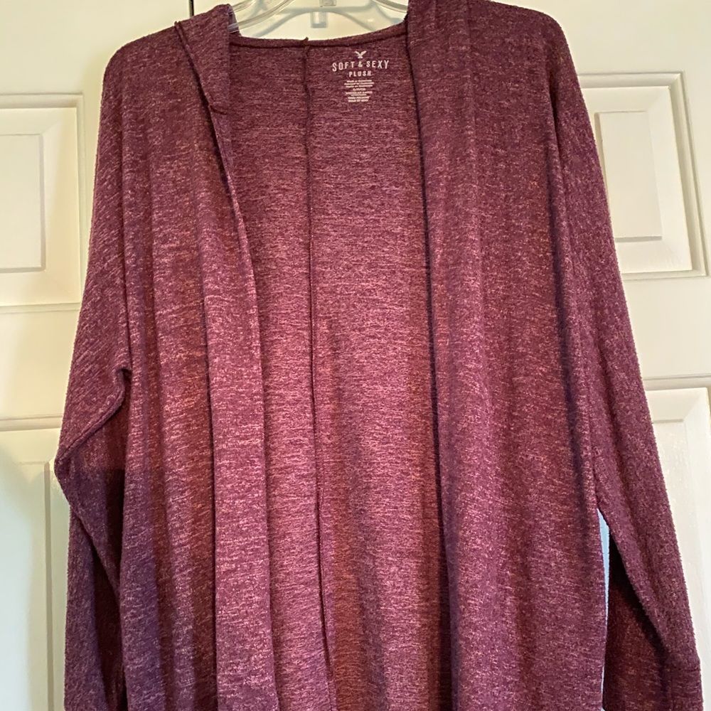 American Eagle soft and sexy purple cardiagan, sm